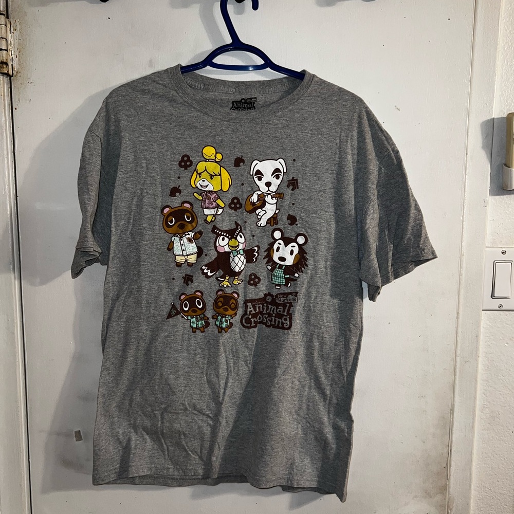 Nintendo Animal Crossing Gray Short Sleeve Tee